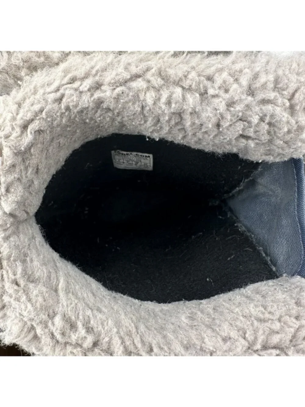 Sorel Yoot Pac Snow Boots Youth 6 Blue Waterproof Faux Fur Warm Winter Unisex